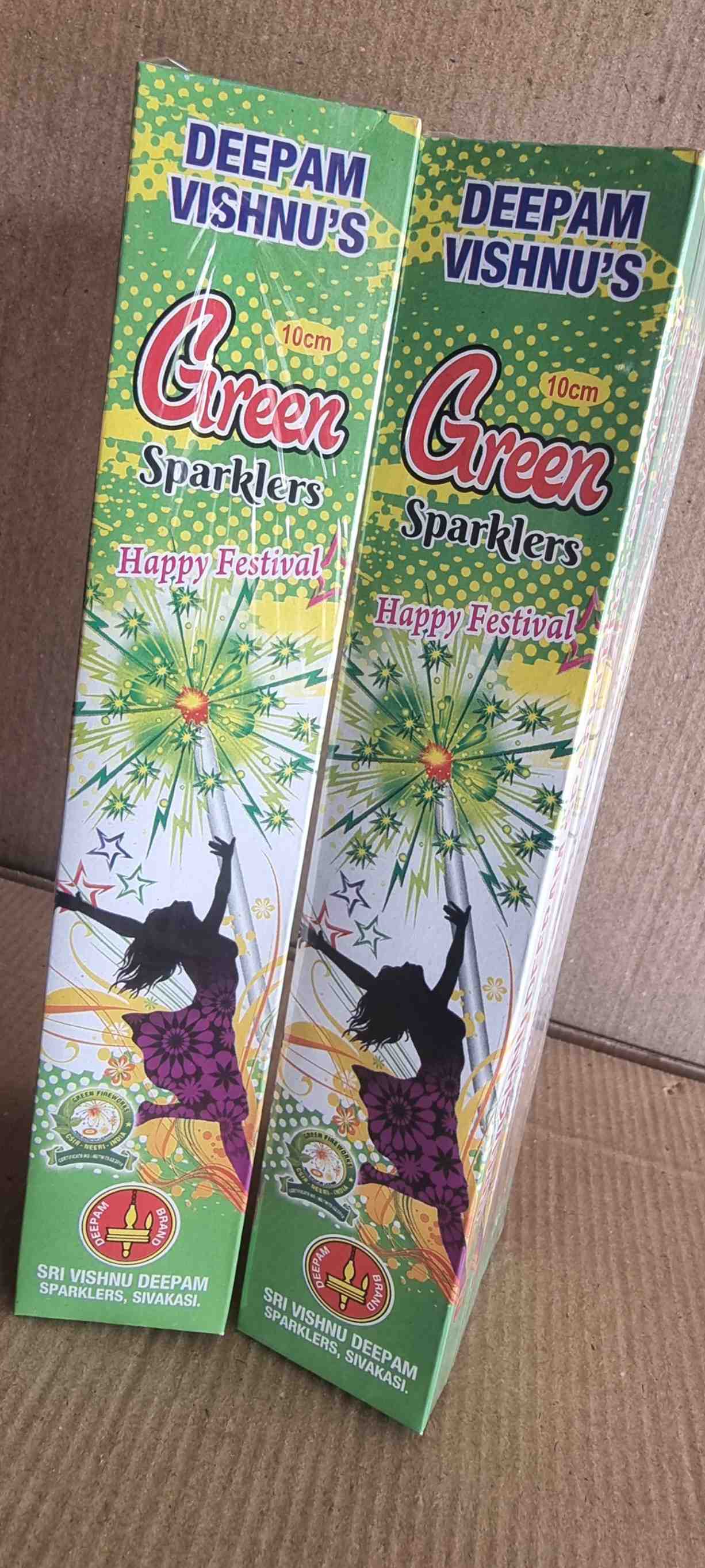 10cm Green Sparklers
