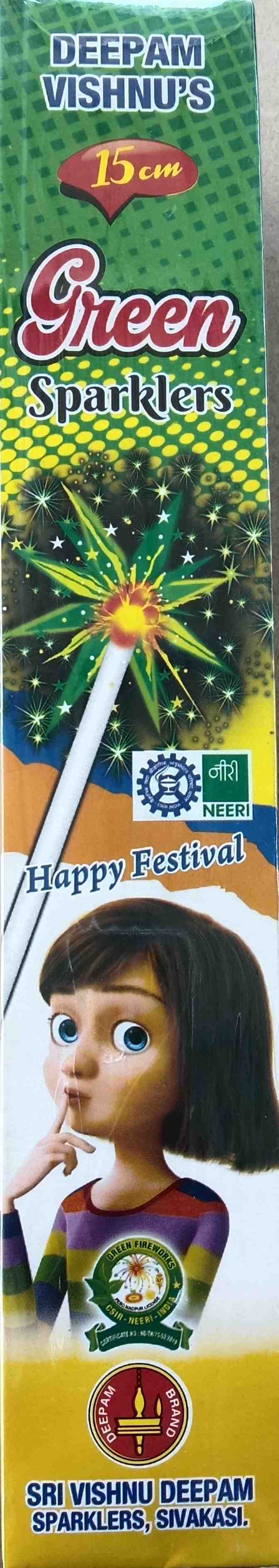 15cm Green Sparklers
