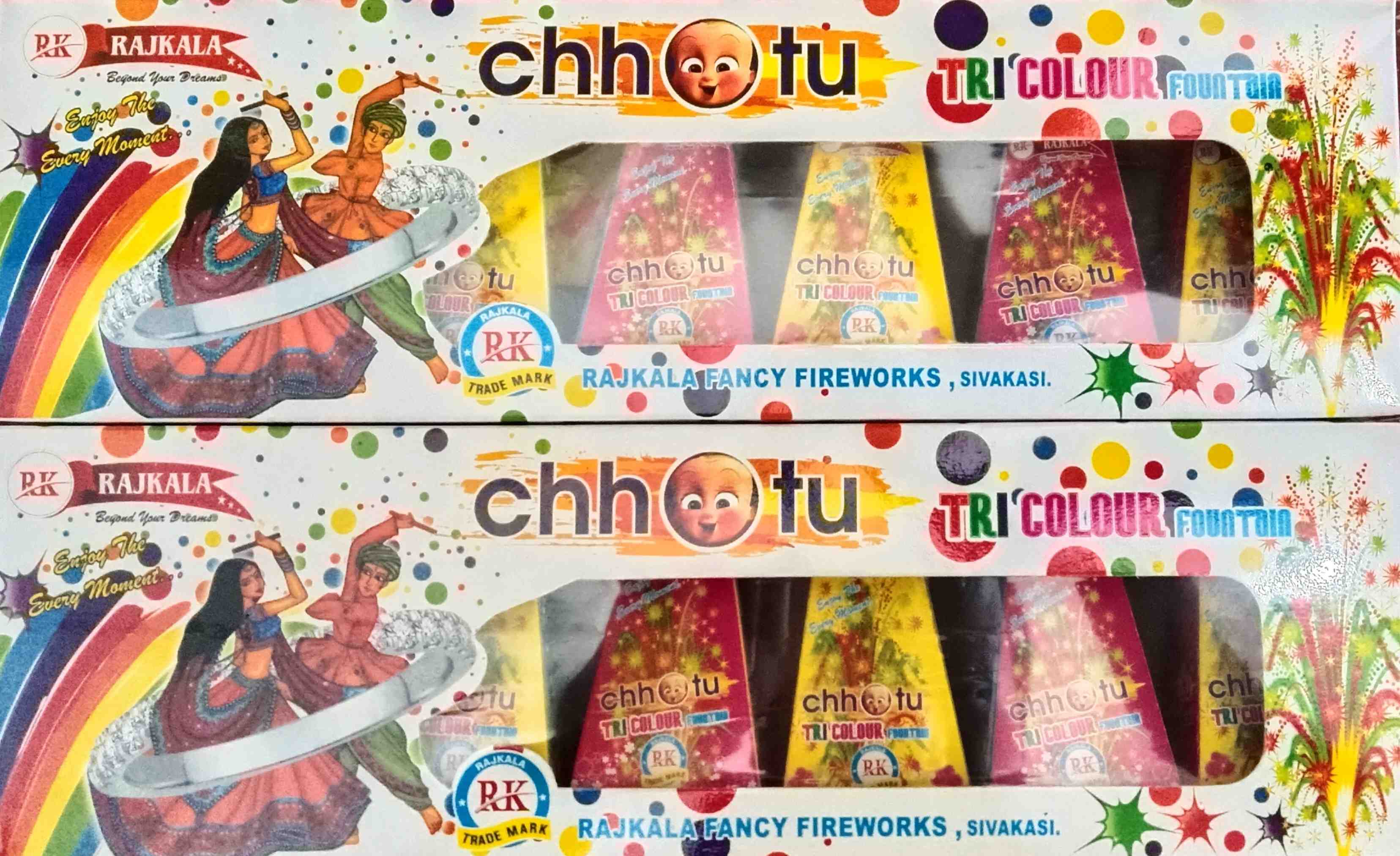 Tri colour chotta(5 pcs)